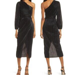 SAYLOR Black One Shoulder Dress